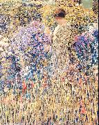 Frieseke, Frederick Carl, Lady in a Garden